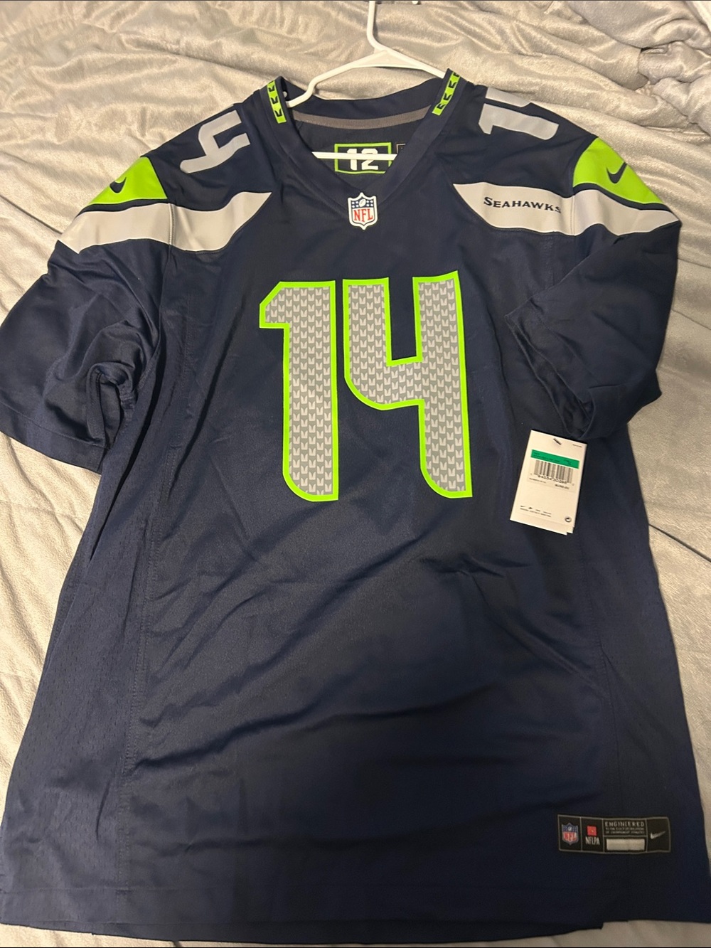 Nike Men's Seahawks Metcalf Football Jersey - Dark Navy